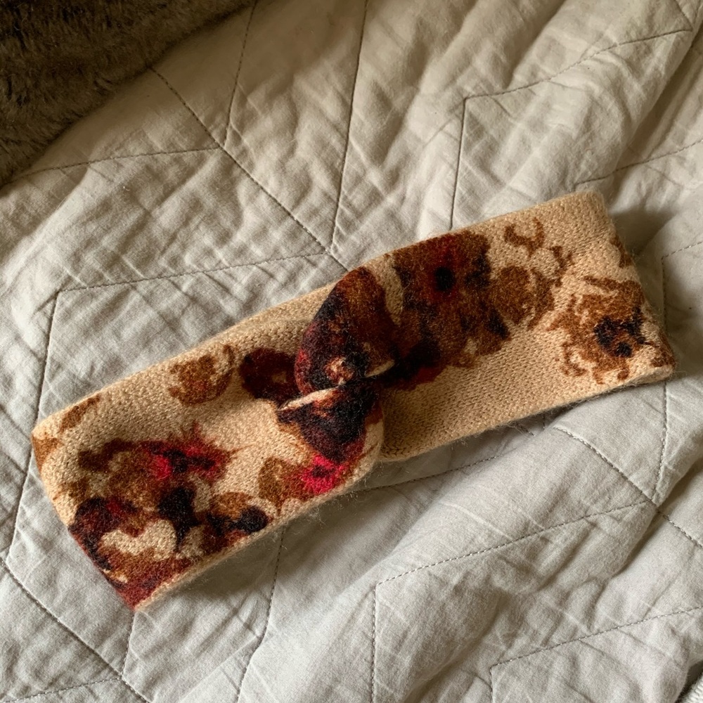 H&M • floral winter headband